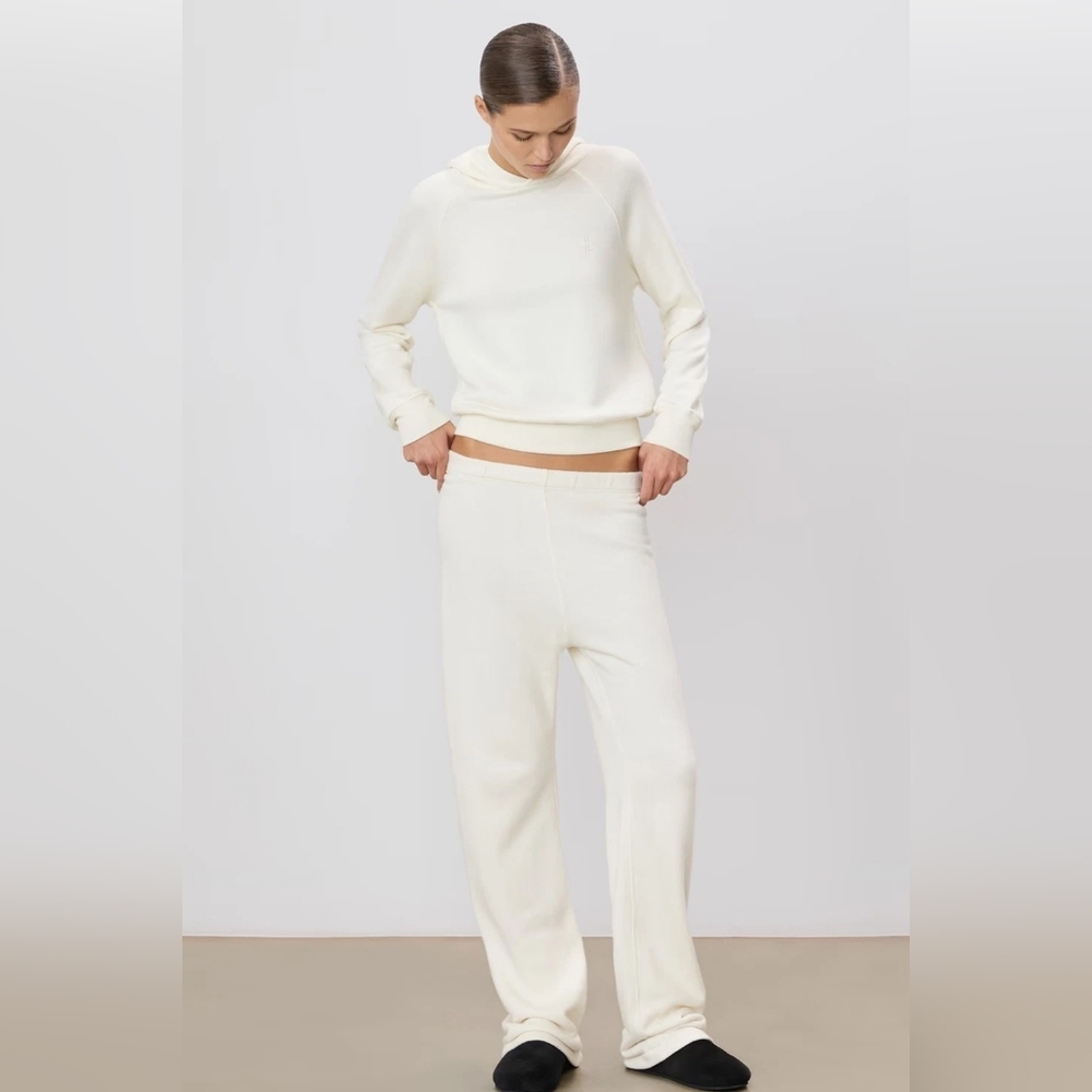 ETERNE Straight Leg Sweatpant Cream XS